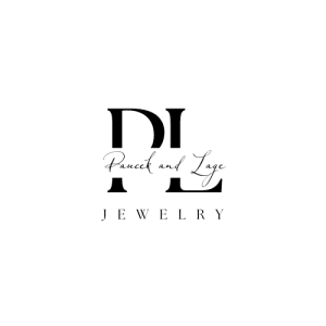 Black and white minimalist jewelry logo