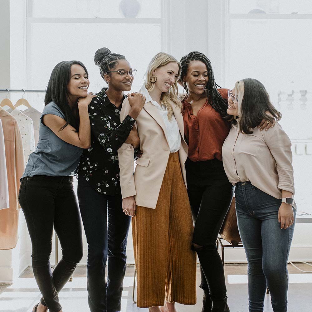 Young female designers in a boutique