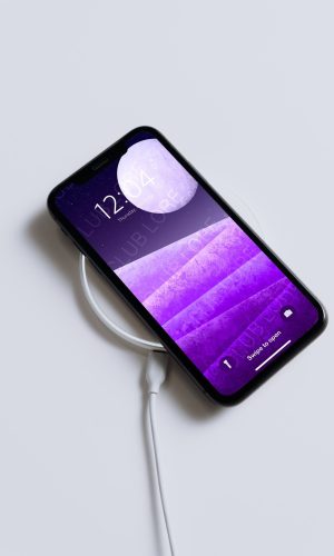 Purple Landscape _ Full Moon _ Starry Night Sky _ Celestial _ Magic _ Alien Planet _ Alien World _ Phone Wallpaper _ Phone Background